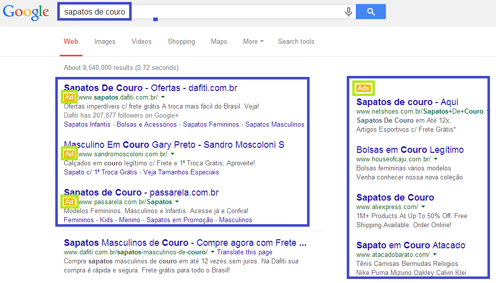 Como funciona o ranking de anúncios do Google